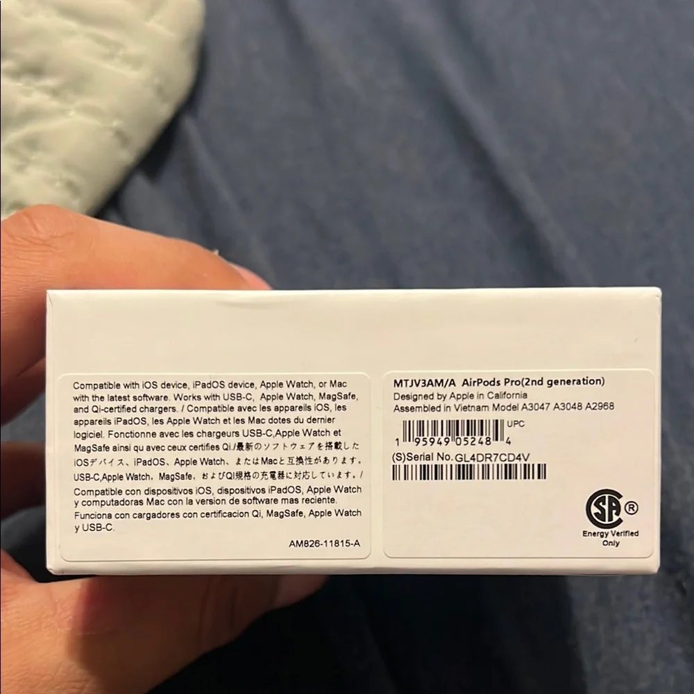 Apple AirPods Pro 2nd gen brand new still sealed with active serial number